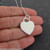 Blank Engravable Heart Necklace - 925 Sterling Silver