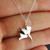 Manta Ray Pendant Necklace - 925 Sterling Silver