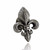Fleur-de-lis Brooch Pin - 925 Sterling Silver