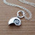 NAUTILUS SHELL - Sterling Silver Charm Necklace NAUTILUS SHELL - Sterling Silver Charm Necklace