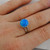 Blue Opal Crown Ring - 925 Sterling Silver Blue Opal Crown Ring - 925 Sterling Silver