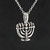 Menorah Charm Necklace - 925 Sterling Silver Menorah Charm Necklace - 925 Sterling Silver