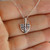 Menorah Charm Necklace - 925 Sterling Silver Menorah Charm Necklace - 925 Sterling Silver
