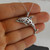 Dolphin Necklace - 925 Sterling Silver - 3D Filigree Pendant