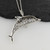 Dolphin Necklace - 925 Sterling Silver - 3D Filigree Pendant