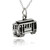 3D Cable Car Necklace - 925 Sterling Silver