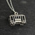 3D Cable Car Necklace - 925 Sterling Silver