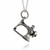 Sewing Machine Necklace - 925 Sterling Silver - 3D