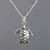 Sea Turtle 3D Pendant Necklace - 925 Sterling Silver