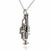 Trumpet Necklace - 925 Sterling Silver, 3D