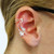 Shooting Stars Ear Cuff Earrings in 925 Sterling Silver