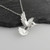 Sterling Silver Hummingbird in Flight Pendant