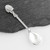 Shell Handle Salt Spoon - 925 Sterling Silver - Mustard Serving Spoons
