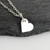 Tiny Dangling Heart Charm Necklace - 925 Sterling Silver