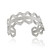 Sterling Silver Fancy Waves Cuff Bracelet