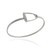 Sterling Silver Stirrup Bangle Bracelet with Latch