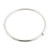 Sterling Silver Round Bangle Bracelet, Push Button Open