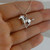 3D Galloping Horse Necklace - 925 Sterling Silver