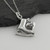 I Heart Ice Skating Charm Necklace - 925 Sterling Silver