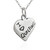 I Heart Quilting Charm Necklace - 925 Sterling Silver