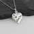 I Heart Quilting Charm Necklace - 925 Sterling Silver