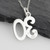 Number 30 Charm Necklace - 925 Sterling Silver