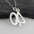 Number 40 Charm Necklace - 925 Sterling Silver
