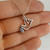 Dove Outline with Olive Branch Charm - 925 Sterling Silver