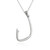 Hawaiian Fish Hook Pendant Necklace - Sterling Silver