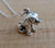 Beagle Puppy Dog Charm Necklace - Sterling Silver