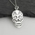 Sugar Skull Cutout Pendant Necklace - Sterling Silver Sugar Skull Cutout Pendant Necklace - Sterling Silver