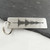 Personalized Rectangle Audio File Sound Wave Stainless Steel Key Chain