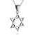 Star of David Pendant Necklace - Sterling Silver