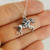 Race Horse w/ Jockey Necklace - 925 Sterling Silver
