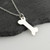 Small Dog Bone Necklace - 925 Sterling Silver