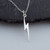 Lightning Bolt Necklace in Sterling Silver