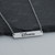 Disnerd Bar Necklace - Engraved Stainless Steel