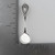 Celtic Salt or Mustard Spoon w/ Round Bowl - Sterling Silver