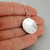 Textured Full Moon Necklace - Sterling Silver Textured Full Moon Necklace - Sterling Silver