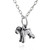 Small 3D Schnauzer Dog Charm Necklace - Sterling Silver