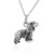 Cocker Spaniel Dog Charm Necklace - Sterling Silver