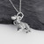 Cocker Spaniel Dog Charm Necklace - Sterling Silver