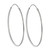 Sterling Silver Hoop Earrings with Continuous Backings - 35mm