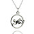 Swimmer Pendant Necklace - Sterling Silver
