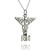 Medical RN Caduceus Necklace - Sterling Silver