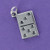 Domino Charm Necklace - 925 Sterling Silver