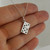 Domino Charm Necklace - 925 Sterling Silver