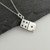 Domino Charm Necklace - 925 Sterling Silver