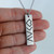 Love is Greater Than the Highs and Lows - Stainless Steel Vertical Bar Necklace