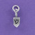 Tiny Dreidel Charm Necklace - Sterling Silver